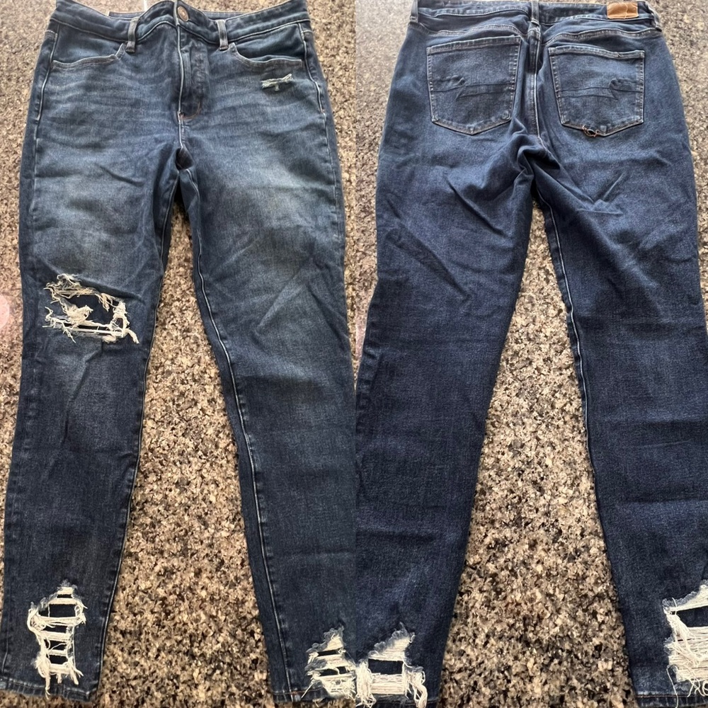 American Eagle Women’s Distressed Hi-Rise Jegging - Size 12R